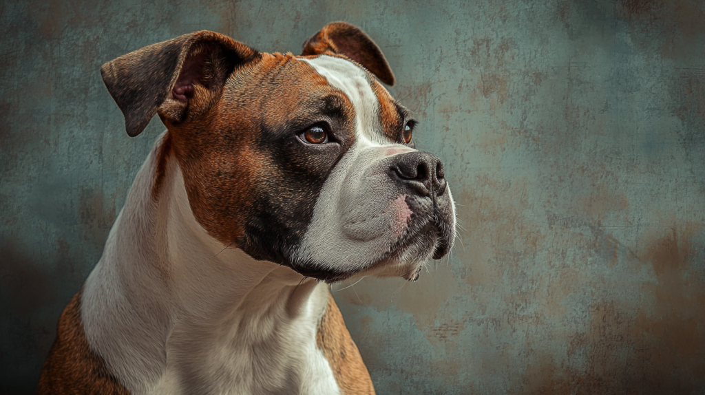 Historical images showing American Bulldog's evolution from working dog to family pet