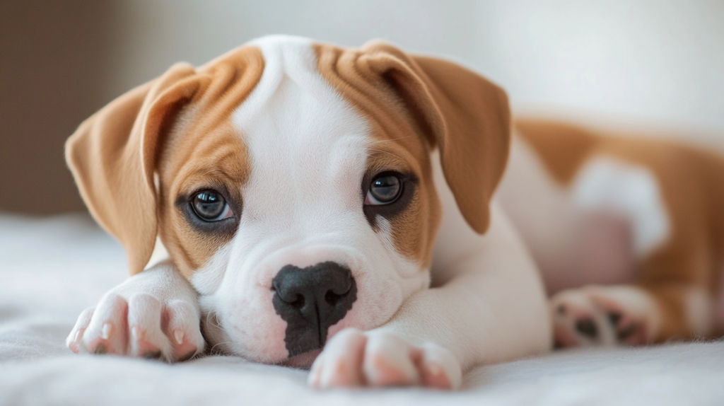 American Bulldog displaying various temperament traits in different situations