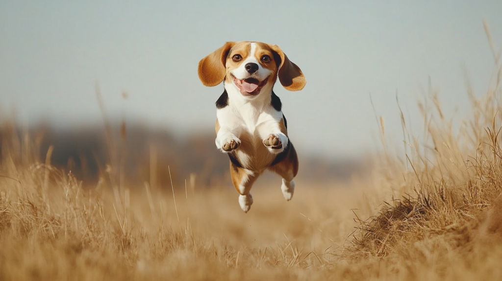 X-ray showing hip dysplasia in Beagle, a common joint health issue