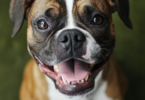 Smiling Boxer dog