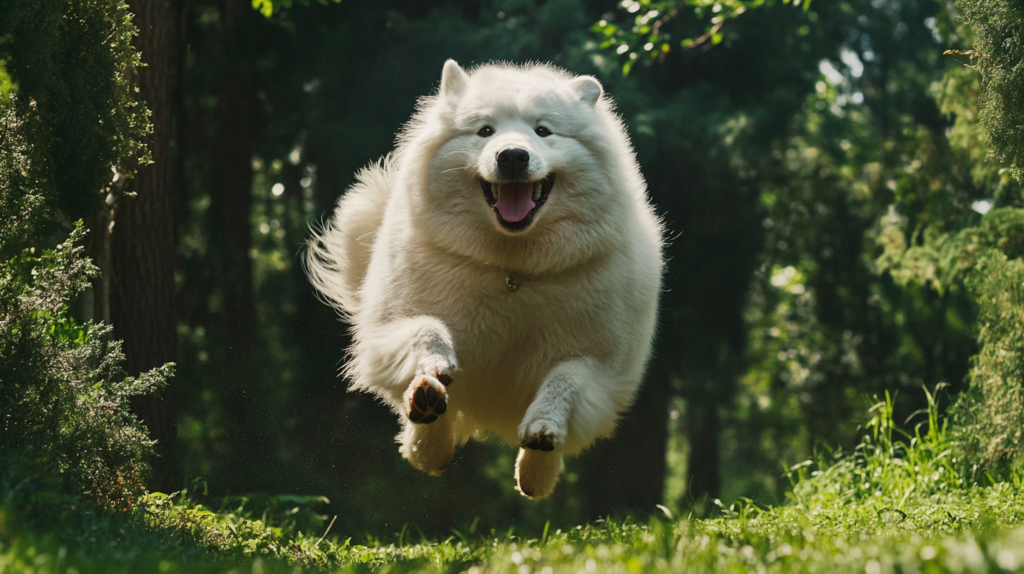 Akbash dog participating in various exercise activities and mental stimulation games