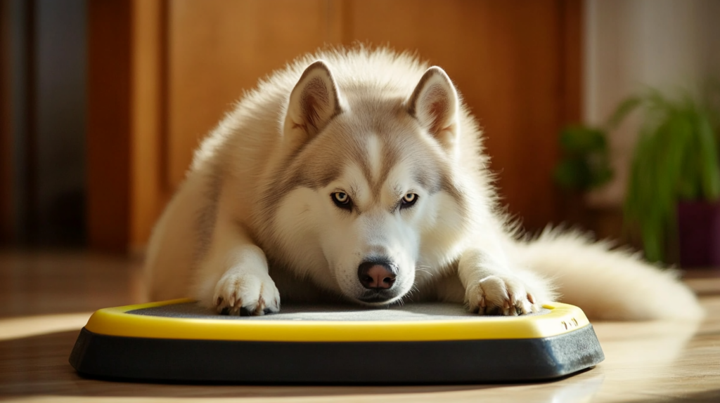 Healthy weight Akbash dogs showing typical male and female size variations