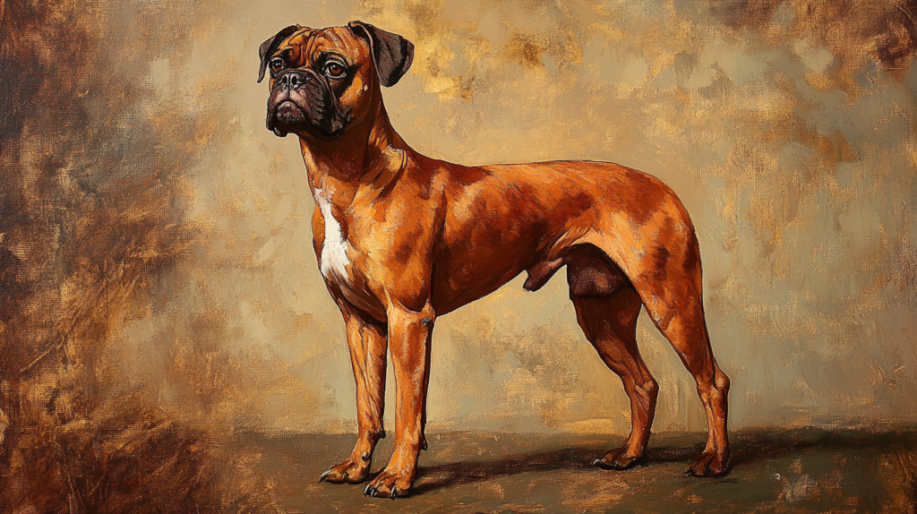 Healthy weight Boxer dog demonstrating proper body condition