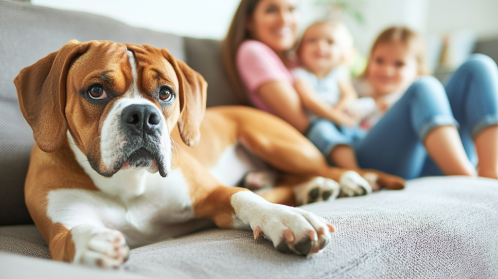 Historical progression showing Boxer's transition from working dog to family pet