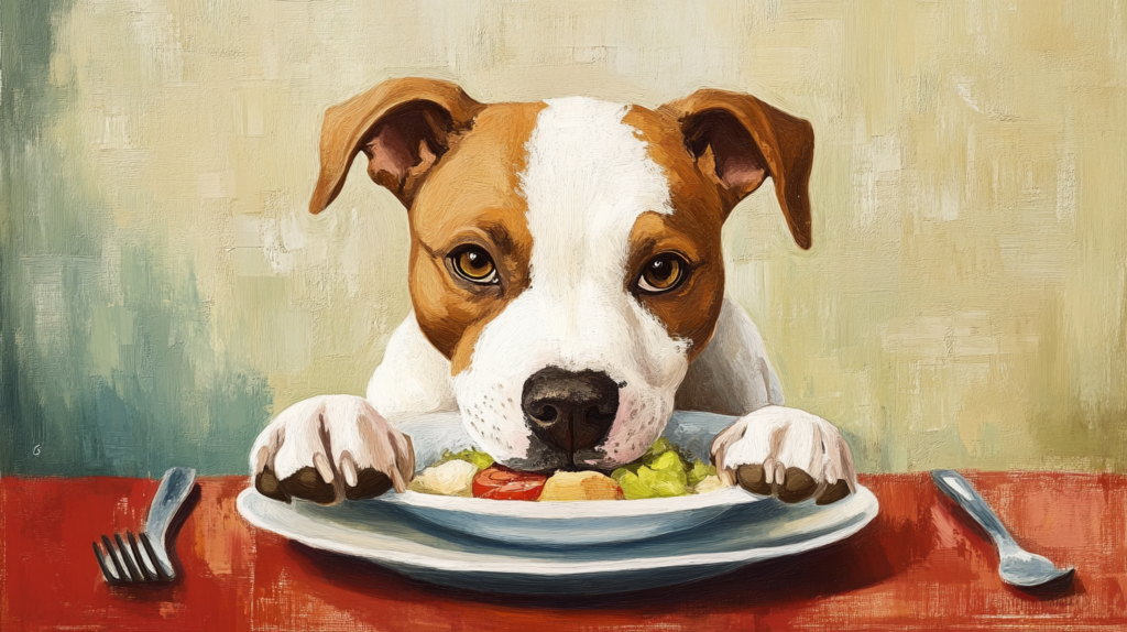 Properly portioned AmStaff meal showing balanced nutrition and healthy ingredients