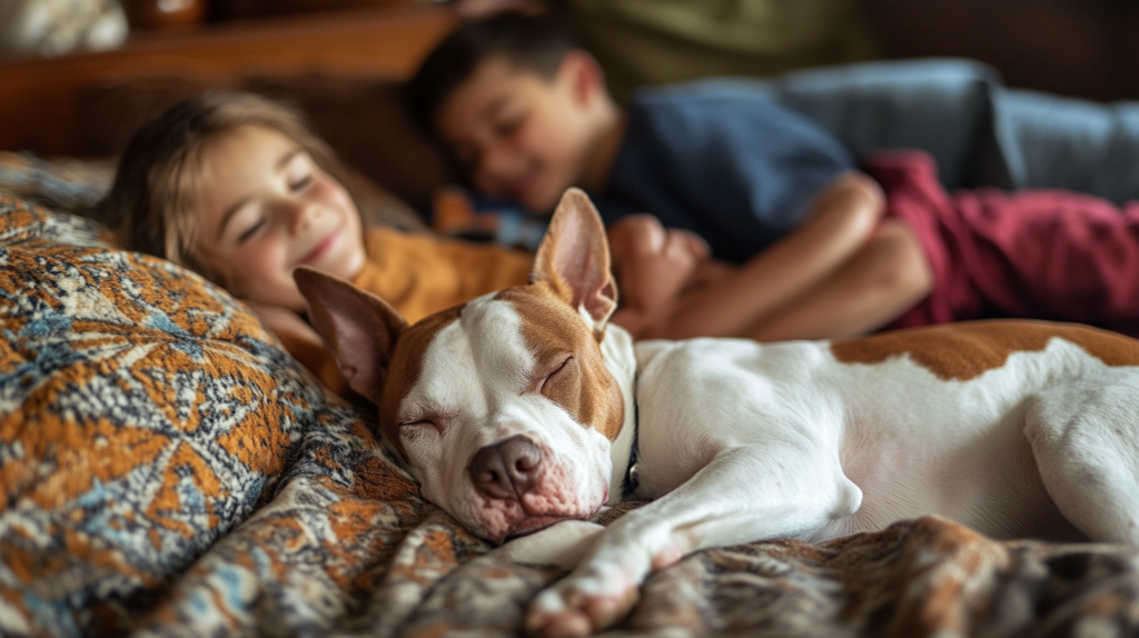 Timeline showing American Staffordshire Terrier's transformation into family companion