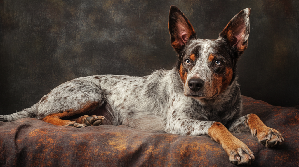 Adult Australian Cattle Dog displaying standard breed size and muscular build