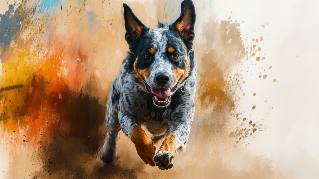 Australian Cattle Dog showing well-defined muscles and athletic structure