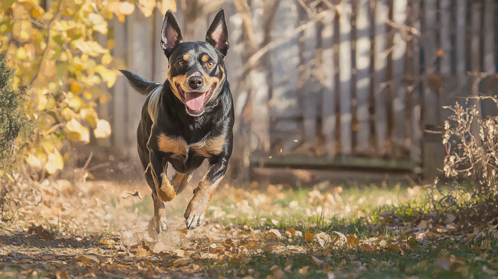 Healthy weight Australian Kelpie showing proper body condition