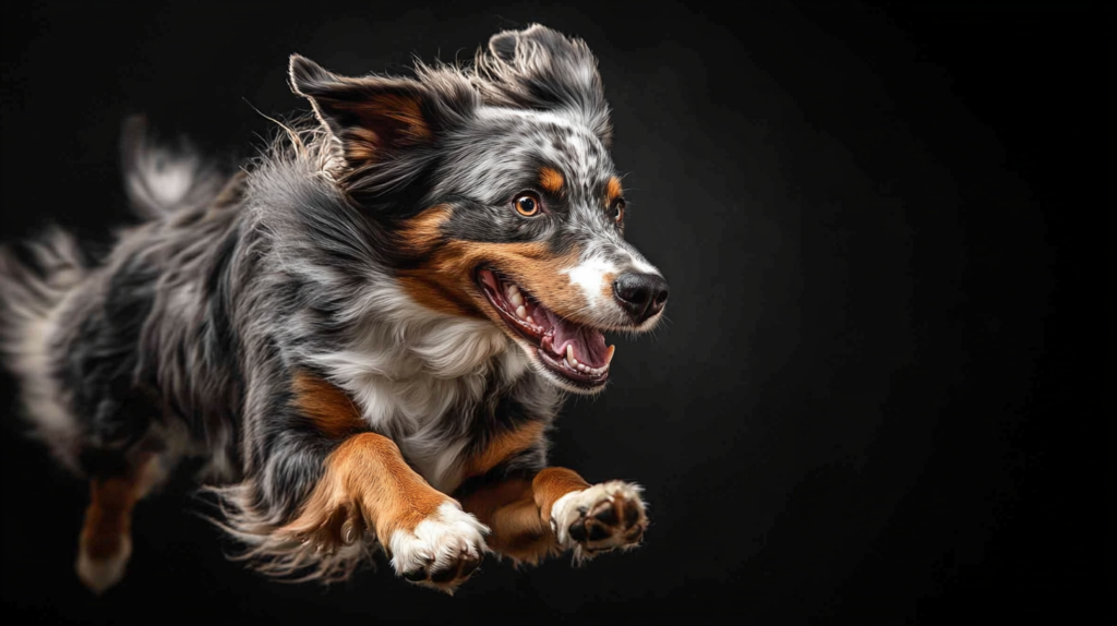 Australian Shepherd showing athletic build and muscular structure