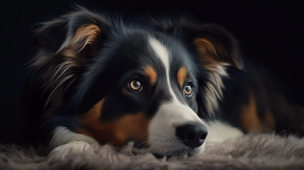 Australian Shepherd displaying typical breed characteristics and athletic build