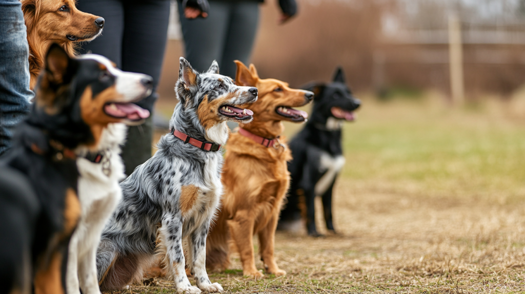 Professional trainer addressing Australian Cattle Dog behavioral challenges through training