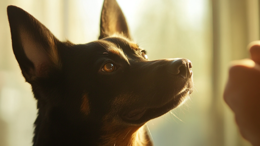 Australian Kelpie receiving routine health check and preventive care